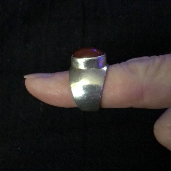 Host Pick Carnelian & Silver Ring - Picture 2 of 3